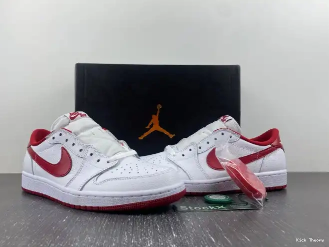 Kicked Out Shoe Store White 1 Retro 705329-101 Varsity Low Jordan Red 0616